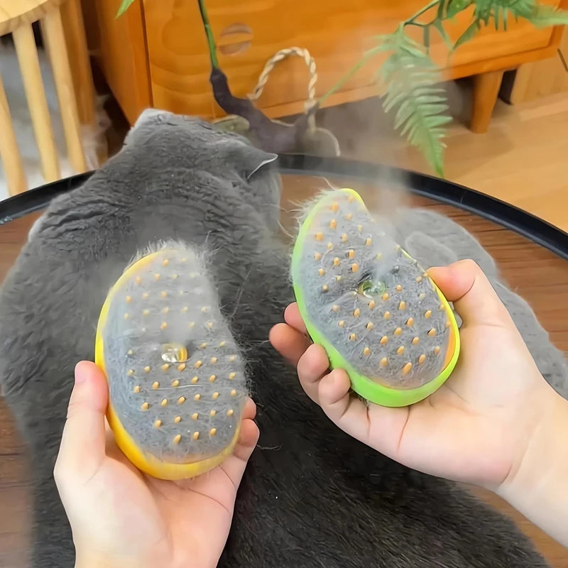 Brosse Vapeur 3en1 pour Chat et Chien – Démêlante et Anti-Poils