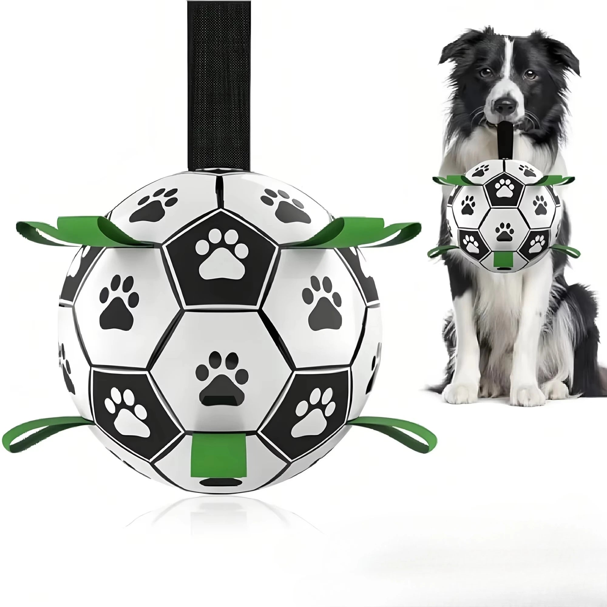 Ballon Interactif pour Chien avec Anneau de Préhension – Résistant à la Mastication