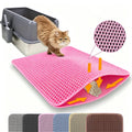 Tapis de litière pour chat Double couche antidérapant pour animaux de compagnie, grand bac à litière pour animaux de compagnie, filtre résistant à l'usure, imperméable et antidérapant