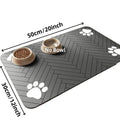Tapis d'alimentation pour animaux de compagnie, napperon absorbant pour animaux de compagnie, support en caoutchouc, tapis d'eau à séchage rapide pour chien et chat