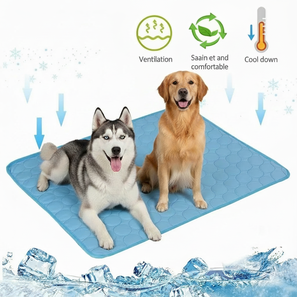 Tapis Rafraîchissant pour Chien et Chat – Grand Format Été